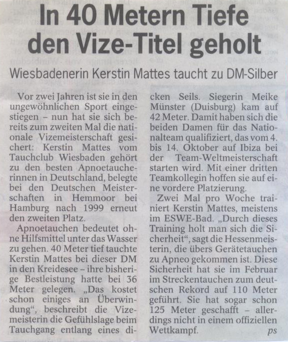 Wiesbadener Kurier 2001